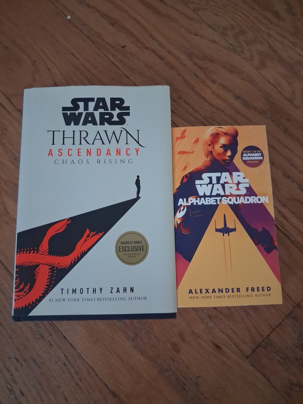 Star Wars Thrawn Ascendancy + Alphabet Squadron Book Set - White & Orange Covers